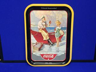 1989 Coca-Cola 14" Serving Tray "Through The Years".
