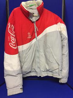 Coca-Cola 1988 Calgary Winter Olympics Sun Ice Winter Jacket, XL.