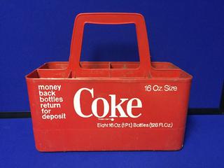 Coca-Cola 8-Bottle Plastic Carrying Crate.