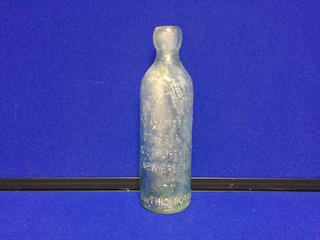 Glass Hutchingson Bottle "City Bottling New Orleans LA." Early 1900's.