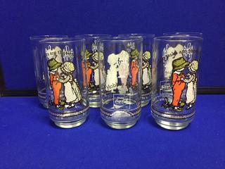 (7) Coca-Cola/Taco Time Glass Tumblers 80's Limited Edition.