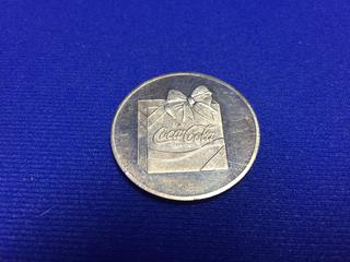 1975 Coca-Cola Silver "Santa's Helpers" Token.