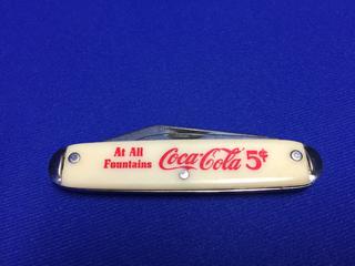 Coca-Cola 3" 2-Blade Pocket Knife 1930-1940's Made In USA.