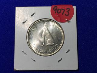 1967 Canadian Silver 50 Cent.