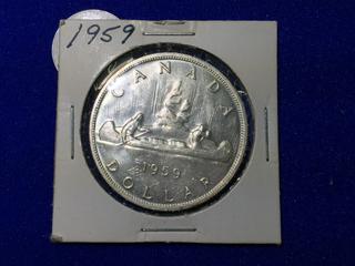 1959 Canadian Silver Dollar.