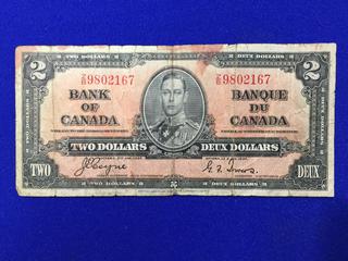 (3) Two Dollar Bills. S/N: Z/B 9802167, B/J 3156139, EGR 2261435.