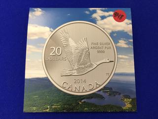 2014 $20 Silver Coin - Goose.