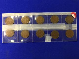 Set Of King George V Large Cents - 1911-1920.