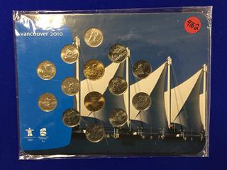 2010 Vancouver Olympic Quarter & Loonie Set - Never Opened.