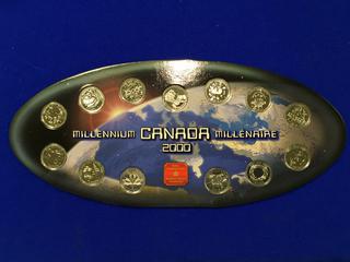 2000 Canadian Millenium Quarters Set.