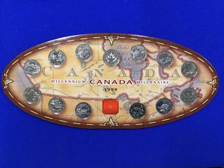 1999 Canadian Millenium Quarters Set.