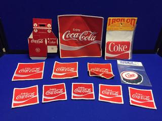 (12) Coca-Cola Various Sizes Sew On And Iron On Crests.