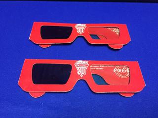 (2) Coca-Cola 3D Glasses.