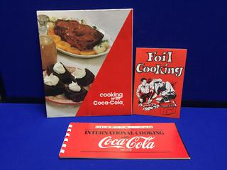 (3) Paper Books "Cooking With Coca-Cola".