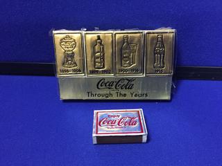 (5) "Through The Years" Coca-Cola Sealed Boxes Of Wooden Matches.