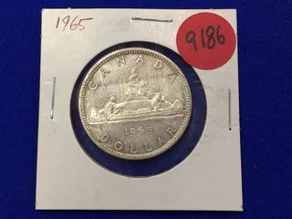 1965 Canada One Dollar Silver Coin.