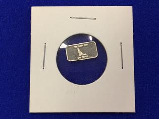 United States One Gram .999 Fine Silver Wafer.