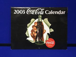 2003 Coca-Cola Flip Up Calendar.