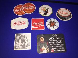 (9) Assorted Coca-Cola Coasters.