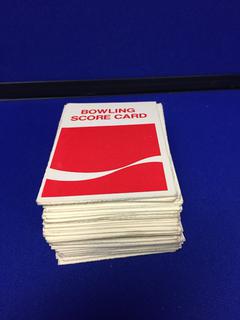 (50) Coca-Cola Bowling Score Cards Un-Used.