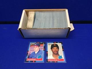 Approximately (265) 1988 Leaf Baseball Cards + Stan Musial Puzzle Set. Featuring Robby Alomar Rookie Card, Jack McDowell Rookie Card.