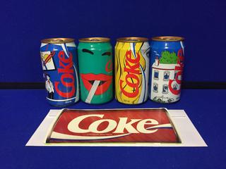 Coca-Cola "Catch Em While You Can" 80's Sweepstake With Commemorative Cans.