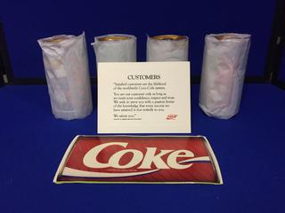 Coca-Cola "Catch Em While You Can" 80's Sweepstake With Commemorative Cans.