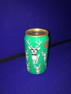 (18) Coca-Cola 1990 Pop Art Collection 9 Can  "Reindeer" .