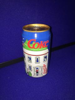 11 - Coca-Cola 1990 Pop Art Collection 9 Can Series  " Coke Building" .