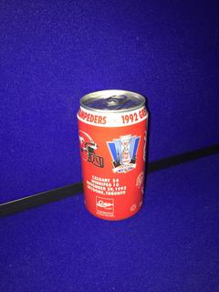 65 - Coca-Cola Commemorative Cans "1992 Calgary Stampeders Grey Cup Champions" .