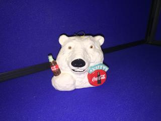 Coca-Cola Polar Bear Christmas Ornament.