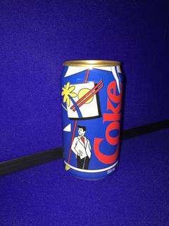 (13) Coca-Cola 1990 Pop Art Collection 9 Can Series  " Boy With Car".