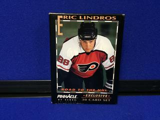 (30) 1992 Pinnacle Exclusive Eric Lindros Hockey Set Cards.