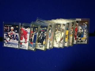 1992 Upper Deck World Grade (20) Card Set. Featuring Wayne Gretzky, Mario Lemieux.