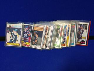 (20) 1980-1985 O-Pee-Chee Wayne Gretzky Record Breaking & Highlight Hockey Cards.