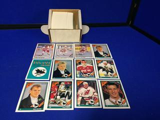 1991-1992 O-Pee-Chee Primier Hockey Set. Approximately (198) Cards. Featuring Doug Weight Rookie Card, Nicklas Lidstorm Rookie Card.