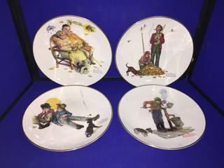 (8) Norman Rockwell Collector Plates.