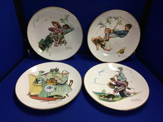 (8) Norman Rockwell Collector Plates.