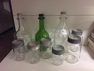 (9) Glass Jars/Bottles.