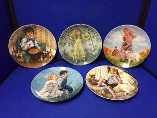 (5) Assorted Bradford Exchange Collector Plates.