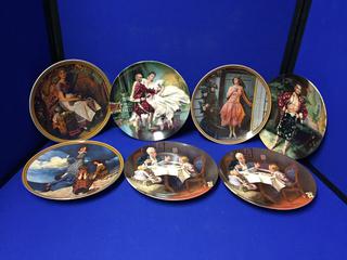 (7) Norman Rockwell Collector Plates.