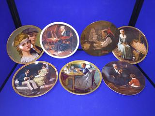 (7) Norman Rockwell Collector Plates.