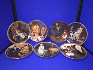 (7) Norman Rockwell Collector Plates.