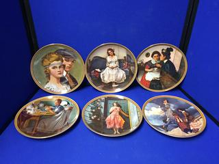 (6) Norman Rockwell Collector Plates.