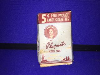 Playmate 5 Cent King Size Candy Cigarette Box.