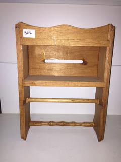 Wood Towel/Tissue Holder.