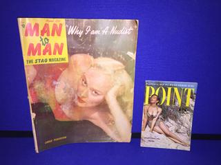 Man To Man March 1951 & Point February 1955 Magazines.