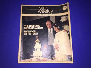 1971 Star Weekly Magazine, "Trudeau's Wedding Album".