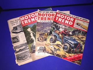 (4) Motortrend Magazines, September 1951 & February/September/October 1952.