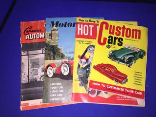 (4) 1951 & 1952 Automotive Magazines.